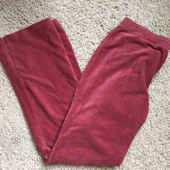 Halogen rust red/rose comfy cotton sweatpants - Picture 1 of 5